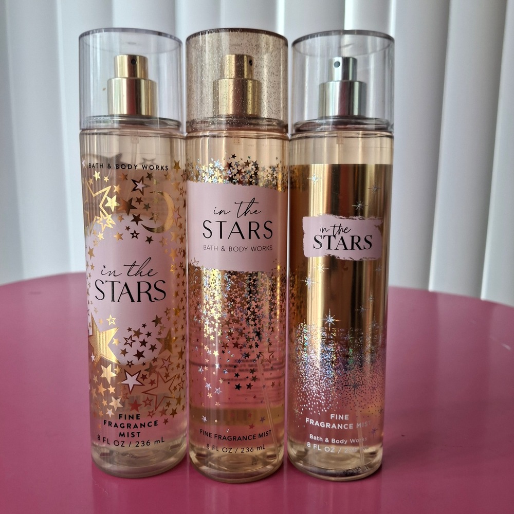 Bath & Body Works IN THE STARS Fine Fragrance Mist 8 fl oz Set of 3